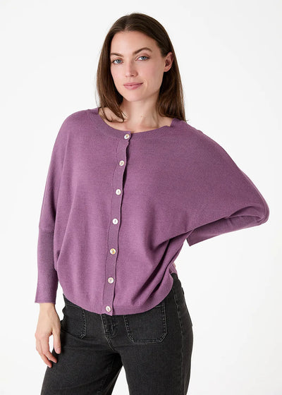 Cashmere Like Batwing Cardigan Heather