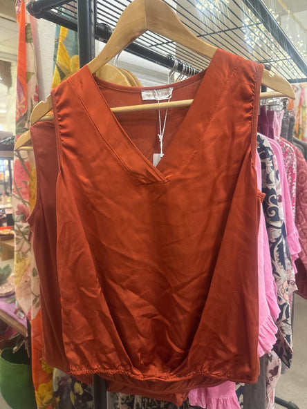 Billi Vest Top Terracotta