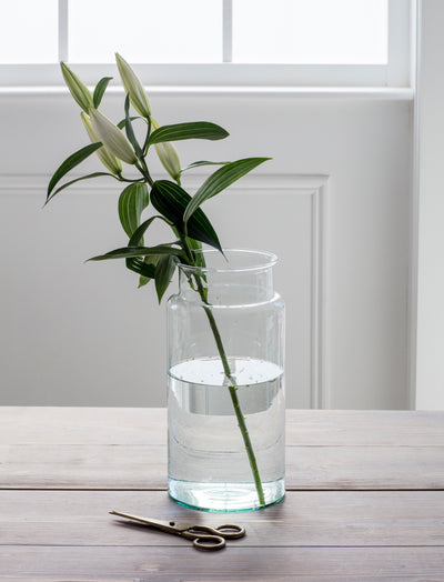 Broad Church Recycled Glass Vase Tall