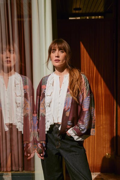 Crane Plum Kimono