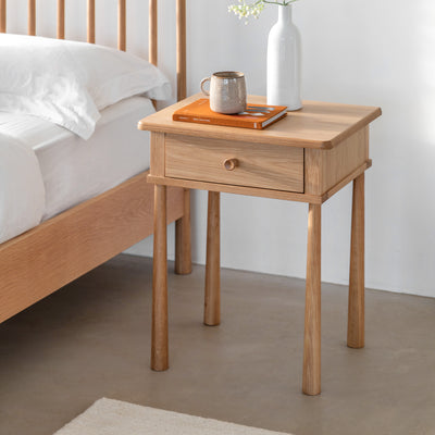 Wymbush 1 Drawer Bedside Table Oak
