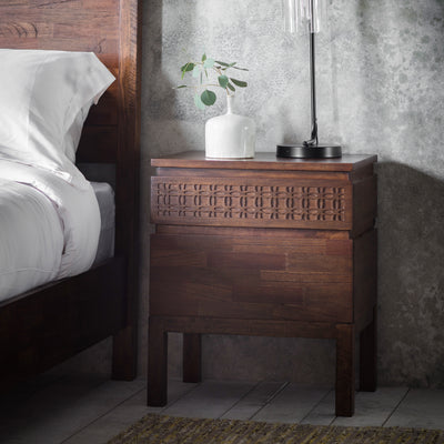 Boswin 2 Drawer Bedside Table