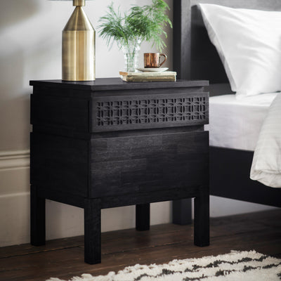Boswin 2 Drawer Bedside Table