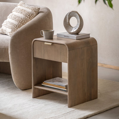 Cloney 1 Drawer Bedside Table Large