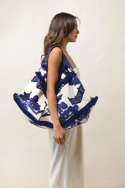 Giant Willow Blue Slouch Bag
