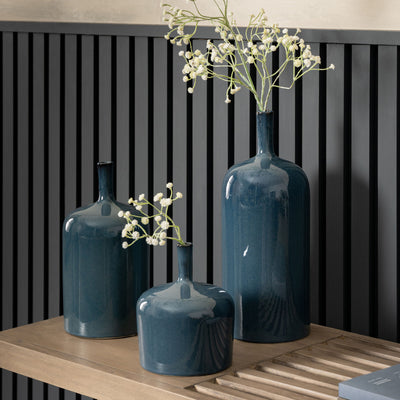 Vorogay Blue Vases Set of 3