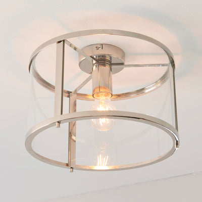 Hollinwood Ceiling Light Nickel