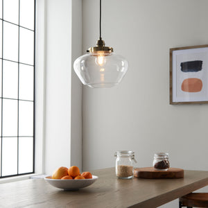 Camrose Pendant Light Antique  Brass