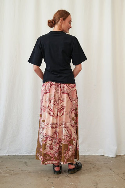 Angels Olive A-line Maxi Skirt