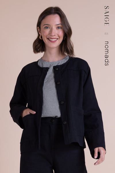 Cotton Drill Jacket Black