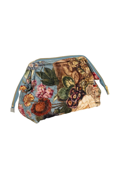 Primula Blue Velvet Pouch