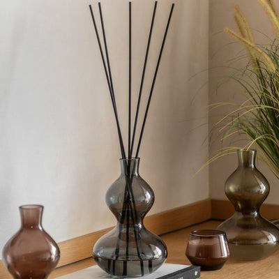 Black Tea and Bergamot Large Smoked glass Diffuser