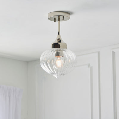Adeney Ceiling Light Nickel