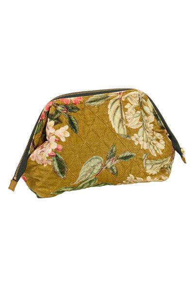 Rhodoleia Gold Velvet Pouch