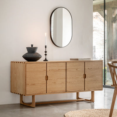 Cranfield 4 Door Sideboard Oak