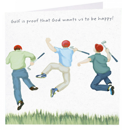 Golf Is Proof Greetings Card