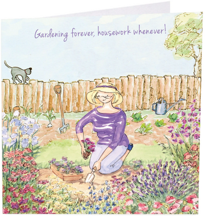 Gardening Forever Greetings Card