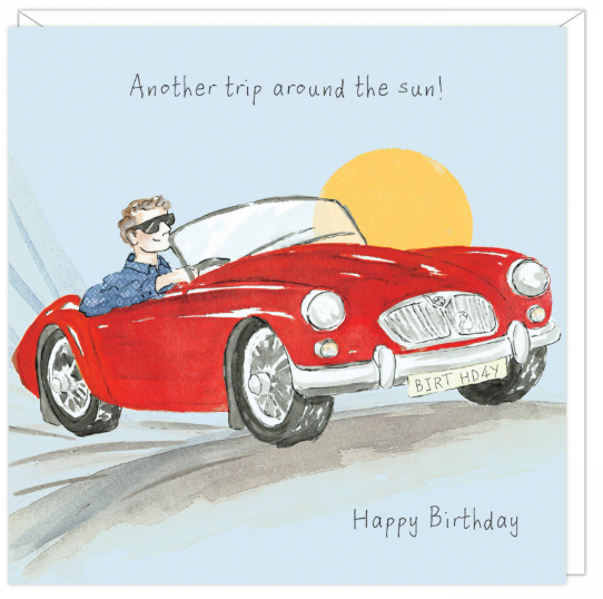 Another Trip Male Greetings Card