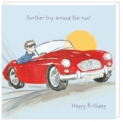 Another Trip Male Greetings Card