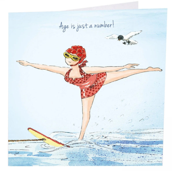 Just A Number Greetings Card