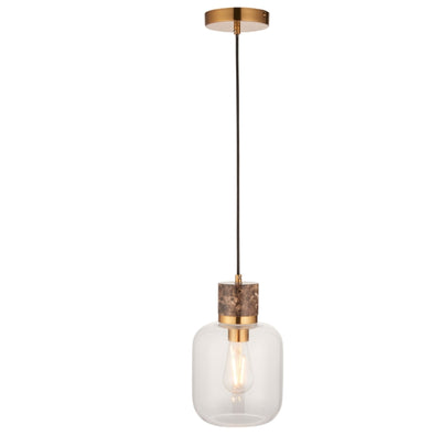 Travi 1 Pendant Light Dark Brown Emperador Marble