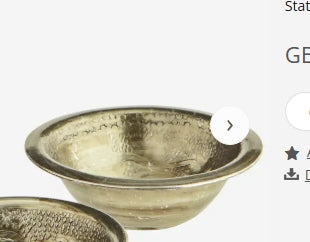 Hand hammered aluminium bowl Medium