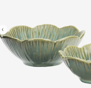 Stoneware bowls Green Large
