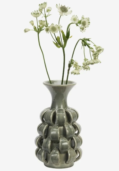 Stoneware vase Dusty Green