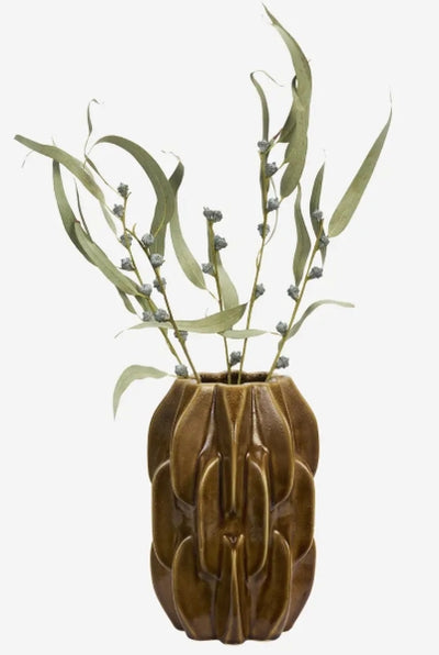 Stoneware vase Warm Yellow Large