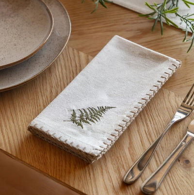 Autumn Woodland Napkins Natural Set of 4