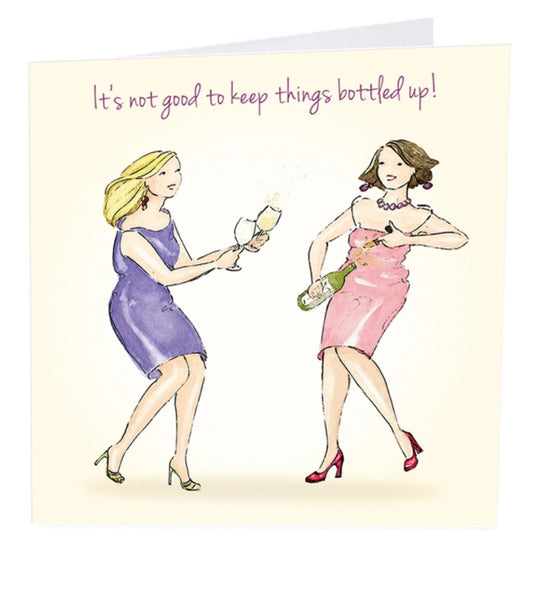 Bottled Up Greetings Card