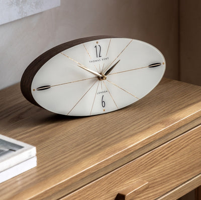 Greenwich Mantel Clock Walnut Large