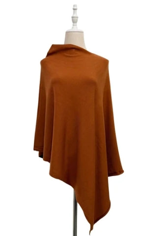 Tan Wool Poncho