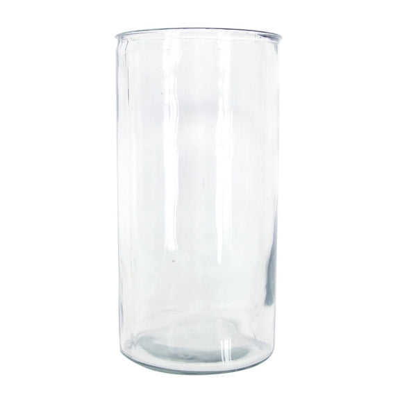 Glass Vase 22cm - Clear Straight