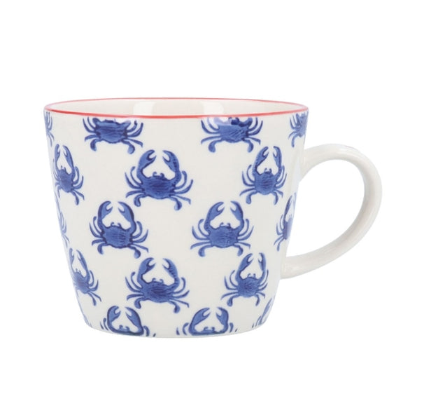 Stoneware Mug 12.5cm - Navy Crab