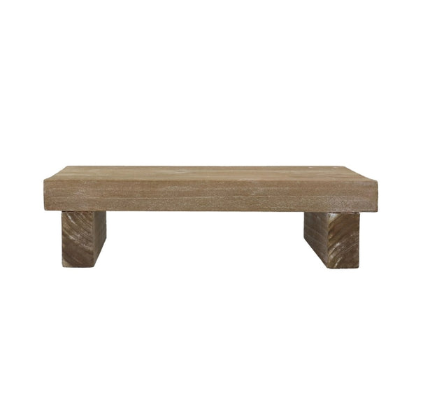 Wood Decoration 30cm - Natural Rectangle Riser