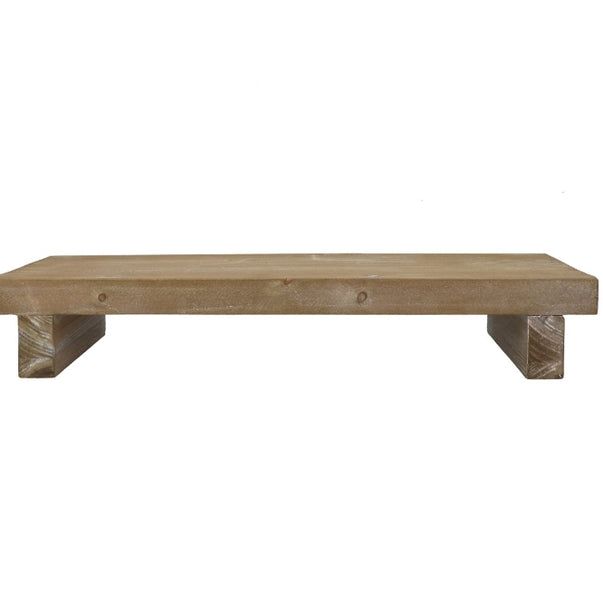 Wood Decoration 48cm - Natural Rectangle Riser