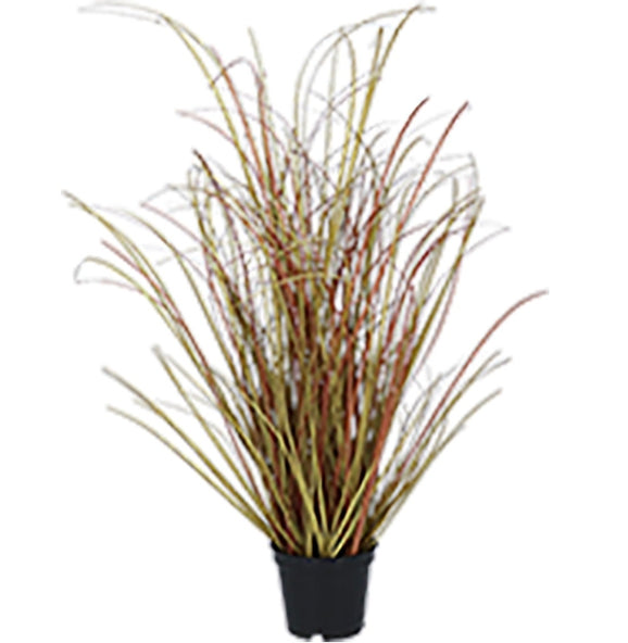 Potted Plant 52cm - Faux Sage Brown Mix Grass