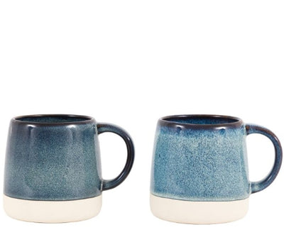Reactive Glaze Mug Ink Blue