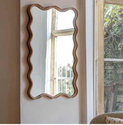 Wiggle Mirror Oak
