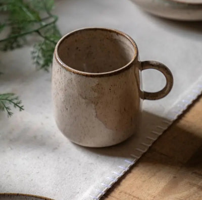 Speckle Glaze Mug Oatmeal
