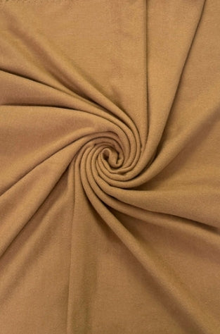 Tan Plain Wool Blanket Scarf