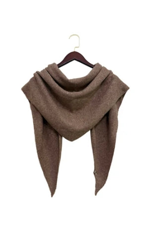 Taupe Triangular Scarf - Pull through