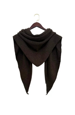 Dark Chocolate Triangular Scarf - Pull through