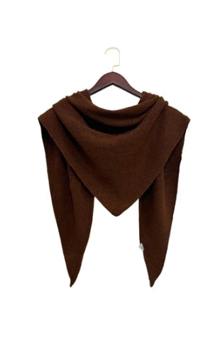 Brown Triangular Scarf - Pull through
