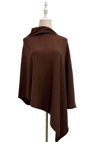 Brown Wool Poncho