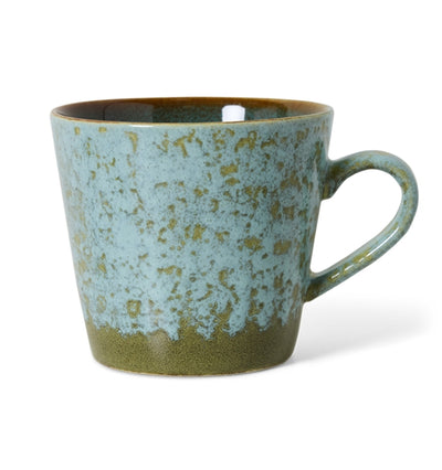 Verdigris cappuccino mugs 70s ceramics