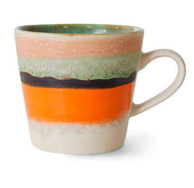 Burst cappuccino mugs 70s ceramics