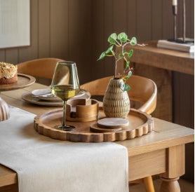 Scallop Round Mango Wood Board