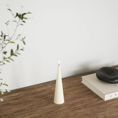 Cone light d 5 x h 20 cm Cream